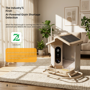 Mangeoire à oiseaux professionnelle avec caméra 4K HD, alimentation solaire sans fil, niche extérieure intelligente avec identification des espèces et station de détection automatique de nourriture - Product Image 4