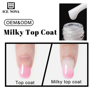 Esmalte de <span class=keywords><strong>Gel</strong></span> UV Milky <span class=keywords><strong>Top</strong></span> <span class=keywords><strong>Coat</strong></span>, Reparador, Sin Necesidad de Limpiar, Acabado Rosa Lechoso, Personalizable con Logotipo, Marca Privada, OEM - Product Image 2
