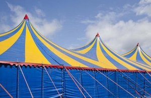 Grande tente de réception extérieure en bâche PVC imperméable, <span class=keywords><strong>tissu</strong></span> enduit occultant 100 % polyester ignifuge anti-UV pour banquets, camping et <span class=keywords><strong>cirque</strong></span> - Product Image 3