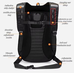 <span class=keywords><strong>Mochila</strong></span> de motocicleta de moda de alta calidad con características de pecho de almacenamiento de casco impermeable de alta capacidad-Cierre de cremallera - Product Image 6