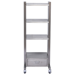 IN-PL02 Reusable Stainless Steel Medical Treatment <b>Trolley</b> For Veterinary Equipment Featuring <b>Drawers</b> For Diagnosis - Product Image 1