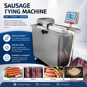 Máquina para Atar y Enlazar Salchichas, Máquina <span class=keywords><strong>de</strong></span> Alta Eficiencia para Enlazar Salchichas para Línea <span class=keywords><strong>de</strong></span> Producción <span class=keywords><strong>de</strong></span> Salami, Chorizo y Hot Dogs - Product Image 1