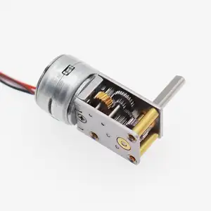 Micro Stepper Motor 15mm PM Stepper Motor With Right Degree Gearbox Output Shaft 5V 12V
