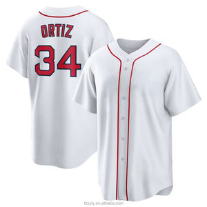 Vendita calda 2025 nuova maglia da Baseball cucita bianca per tutte le squadre divise da Baseball da uomo 34 Ortiz 16 Duran 11 dever - Product Image 6