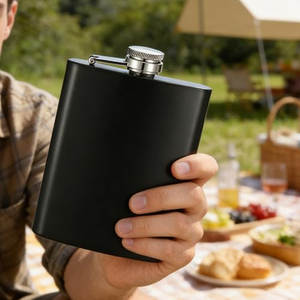 Custom Logo 6oz <b>Whisky</b> Flask 304 Stainless Steel Hip Flasks for Wine Mini Outdoor Camping Christmas Halloween or Birthday Gifts - Product Image 3