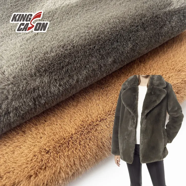 Kingcason Fur Fabric Mongolian Black Curly Teddy For Throws Long 12Cm Wool Lamb Plush Toys Check Textured Fake Faux Fur Fabric