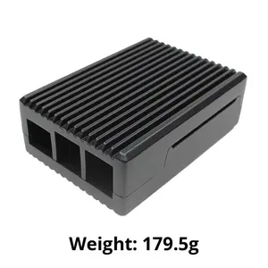 Ahududu <span class=keywords><strong>Pi</strong></span> 5 alüminyum alaşımlı kasa dahili termal pedler verimli ısı emici koruyucu kılıf tüketici elektroniği - Product Image 3