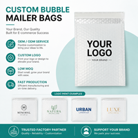 Sac d'expédition en plastique nacré antichoc et étanche avec fermeture auto-adhésive, personnalisable avec logo pour l'emballage de bijoux e-commerce