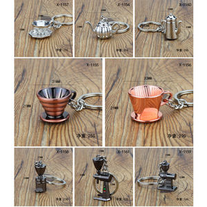 LLavero de Metal con logotipo personalizado, regalo de Barista, Serie de tazas para amantes del café - Product Image 3