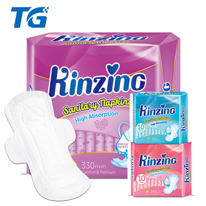 Vente en gros de serviettes hygiéniques jetables en coton ultra-fines, respirantes, avec ailettes, douces, pour femmes, menstruelles - Product Image 1