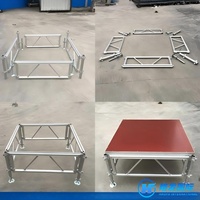Panggung Modular Aluminium Grosir, Panggung Acara Portabel dengan Permukaan Anti-Selip, Custom OEM untuk Konser, Pernikahan, dan Acara Lainnya