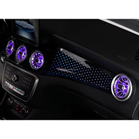 Éclairage d'ambiance intérieur LED 64 couleurs pour Mercedes CLA/GLA Classe W117 W176 – Accessoires de bande lumineuse d'ambiance pour mise à niveau