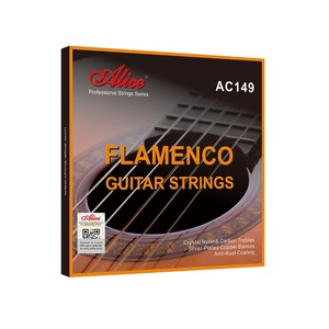 Juego de Cuerdas para Guitarra Flamenca Alice AC149, Venta Directa de Fábrica, Enrollado de Cobre Plateado, Revestimiento Nanopolido - Product Image 1