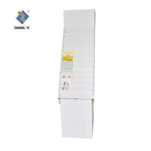 Süpermarket promosyon oluklu mukavva dergi sergi rafı Lays kitap zemin sergi rafı - Product Image 3