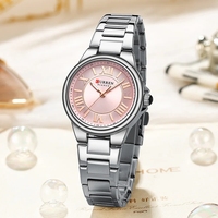 Jam Tangan Wanita Quartz CURREN 9091 Terbaru, Desain Mewah Fashionable, Asli, Jam Tangan Wanita dengan Jarum Bercahaya
