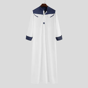 Jalabiya Sudanesa Rosa, Jubba Marroquí Negra Musulmana, Al Daffah Haramain, Kurta Punjabi para Hombre, Talla T para Hombre - Product Image 3