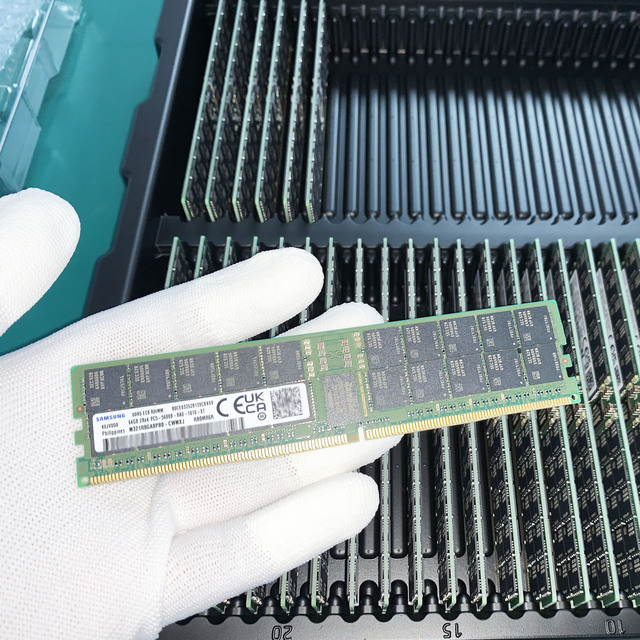 Factory Price 64GB DDR5 Registered ECC Memory Module RDIMM 5600MHz Server RAM Enterprise Workstation in Stock Free Sh