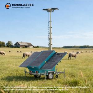 Torre de Luz Solar con Electrorecubrimiento MPPT50A, Batería de 16.1kWh, Certificación CE para <span class=keywords><strong>Telecomunicaciones</strong></span> - Product Image 4