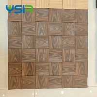 Panneau mural acoustique moderne en mosaïque durable, panneaux acoustiques insonorisants en fibre de polyester