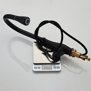 تصميم جديد من YUNDOOM OEM Torneria, تصميم جديد من YUNDOOM OEM Torneria تصميم جديد Wasserhahn ماتي الأسود غريفو سحب مقبض واحد روبينيت المطبخ بالوعة خلاط المياه صنبور - Product Image 6