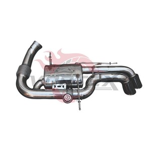 Silenciador de escape Catback con válvula de acero inoxidable Vortex, compatible con BMW I8 Sport, kit de escape modificado con puntas de escape dobles de fibra de carbono - Product Image 1