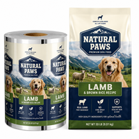 Film d'emballage laminé personnalisé imprimé pour biscuits de bœuf pour chiens, résistant à l'humidité, pour sachets de friandises cuites au four
