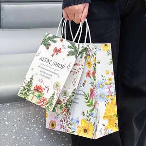 Sac d'emballage pour miel en papier kraft biodégradable et recyclable, personnalisé, avec poignées torsadées et impression offset - Product Image 6