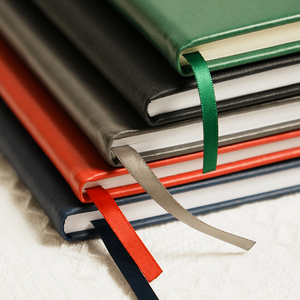 Customized Professional Pu Leather Sliver Foil Hardcover <b>Diary</b> <b>Notebook</b> with Sewing Binding 120 Sheets-Promotion Use - Product Image 6