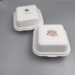 Productos de <span class=keywords><strong>bagazo</strong></span> 9*6 pulgadas. VAJILLA DE FIBRA NATURAL BLANCO CONTENEDOR DE ALIMENTOS CAJAS DE PAPEL <span class=keywords><strong>BAGAZO</strong></span> DE - Product Image 6