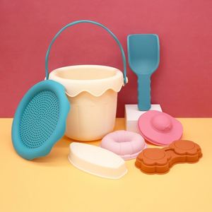 ถังทรายของเล่นชายหาดสำหรับเด็กถังซิลิโคนสำหรับเด็กวัยหัดเดินของเล่นกลางแจ้งฤดูร้อนสำหรับเด็ก - Product Image 3