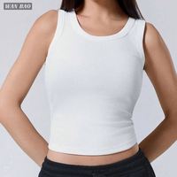 Camiseta Formal Corta de Cuello Cuadrado para Mujer, Ajustada, de Spandex/Modal, Tejida, Ecológica, Transpirable y de Secado Rápido, con Logotipo Personalizado SUHE