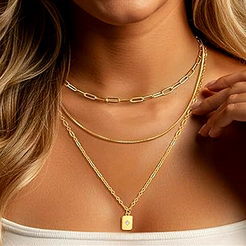 2023 New Arrival Simple Stackable Necklaces