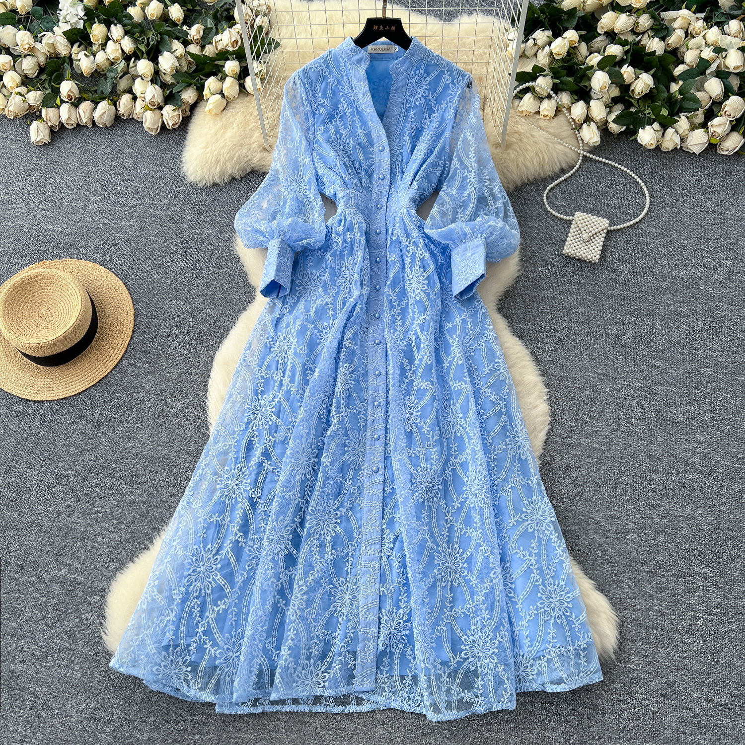sachin and babi light blue dress Elegant Women's Maxi Dress - Deep V Neck, Long Sleeve, Split Hem, Sexy  Party Dress, Plus Size Autumn Fashion, African Style from Dhgate Basic & Casual  Dresses