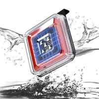 Feu arrière triangulaire carré à LED, maille nid d'abeille, multicolore (ambre, rouge, bleu, blanc), clignotant et feu stop, 24V, pour camion et remorque