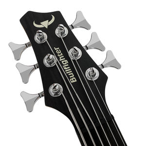 Hete Aanbieding Muziekinstrumenten DB-6 Solid Body Chocolade Kleur Gitaar Bas Kit Actieve Pickup 6-snarige Elektrische Basgitaar - Product Image 2