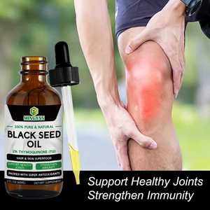 Aceite de Semillas Negras 100% Puro Prensado en Frío OEM/ODM con 2% de Timoquinona (TQ), Superalimento para Cabello y Piel, para el Apoyo Inmunológico y Articular - Product Image 3
