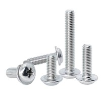 Vis à tête cylindrique cruciforme DIN967, vis Sems à encoche cruciforme SUS304 pour armoire électronique