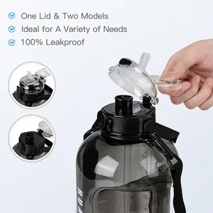 Botella de agua de gran capacidad al por mayor 2024, hervidor deportivo, botellas de agua de plástico para Fitness con marcador de tiempo, <span class=keywords><strong>bot</strong></span> de agua para gimnasio - Product Image 5