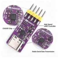 Módulo adaptador serie USB a TTL UART CH343P de alta velocidad de 6Mbps para descargador de señales MCU