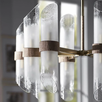 Lustre suspendu moderne de grande taille ovale pour salle à manger, chambre principale, style rétro en cuivre pour salon