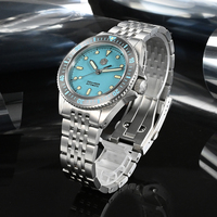San martin — montre mécanique automatique 8215 en acier inoxydable pour plongée, design unique, 38mm 20atm, pour hommes, à vendre, 316