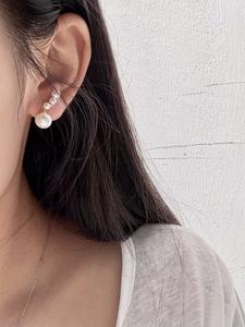 Pendientes de Plata 925 con Perla de Agua Dulce y Circonita Blanca de UM Jewelry para Unisex, Regalo para Bodas, Fiestas, Aniversarios y Uso Diario - Product Image 6