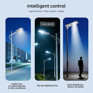 Lampadaire Solaire LED Tout-en-un pour Extérieur, Haute Luminosité, avec Contrôle par Capteur de Lumière et Détection Radar - Vente Chaude - Product Image 3