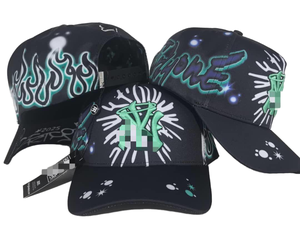 Casquettes de baseball sportives 6 panneaux à visière incurvée, broderie 3D personnalisée, qualité originale 100% neuve, style urbain sportif - Product Image 1