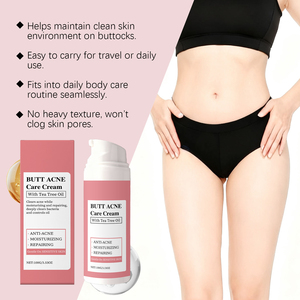 Crème de traitement de l'acné des fesses, crème nettoyante hydratante douce pour les boutons d'acné sur les fesses - Product Image 5
