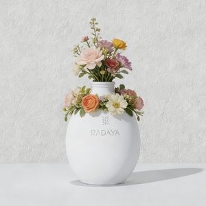 Jarrón Decorativo de Cerámica Hecho a Mano, Estilo Nórdico Moderno, Ecológico, Resistente a los Arañazos, Cocido a Alta Temperatura, para Mesa - Product Image 3