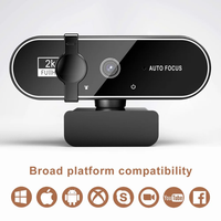 4K Webcam 1080P Mini kamera 2K Full HD Webcam mikrofon ile 30fps USB Web Cam için otomatik odaklama PC dizüstü Video çekim kamera