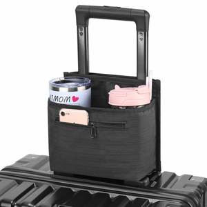 Soporte para tazas de viaje para equipaje, accesorio portátil con cremallera para maleta, para transportar bebidas, tazas de café y vasos térmicos. - Product Image 3