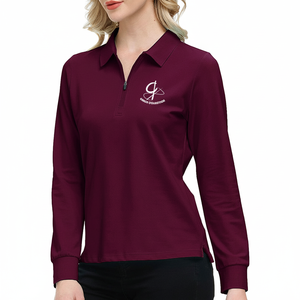 Ajuste seco de color personalizado de alta calidad para camisetas de polo Ropa de exterior de manga larga perfecta Estilo casual para hombres - Product Image 1