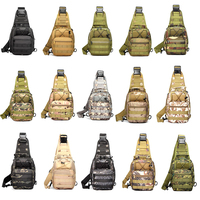 Bandolera Táctica tipo Mensajero de Tela Oxford Bolso de Pecho Táctico de Hombro con Sistema Molle para Hombre